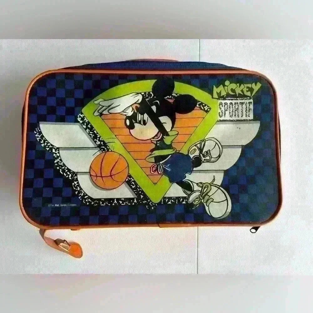 Vintage Children's Luggage Mickey Mouse Walt Disney Sporty - 20 x 16 x 4